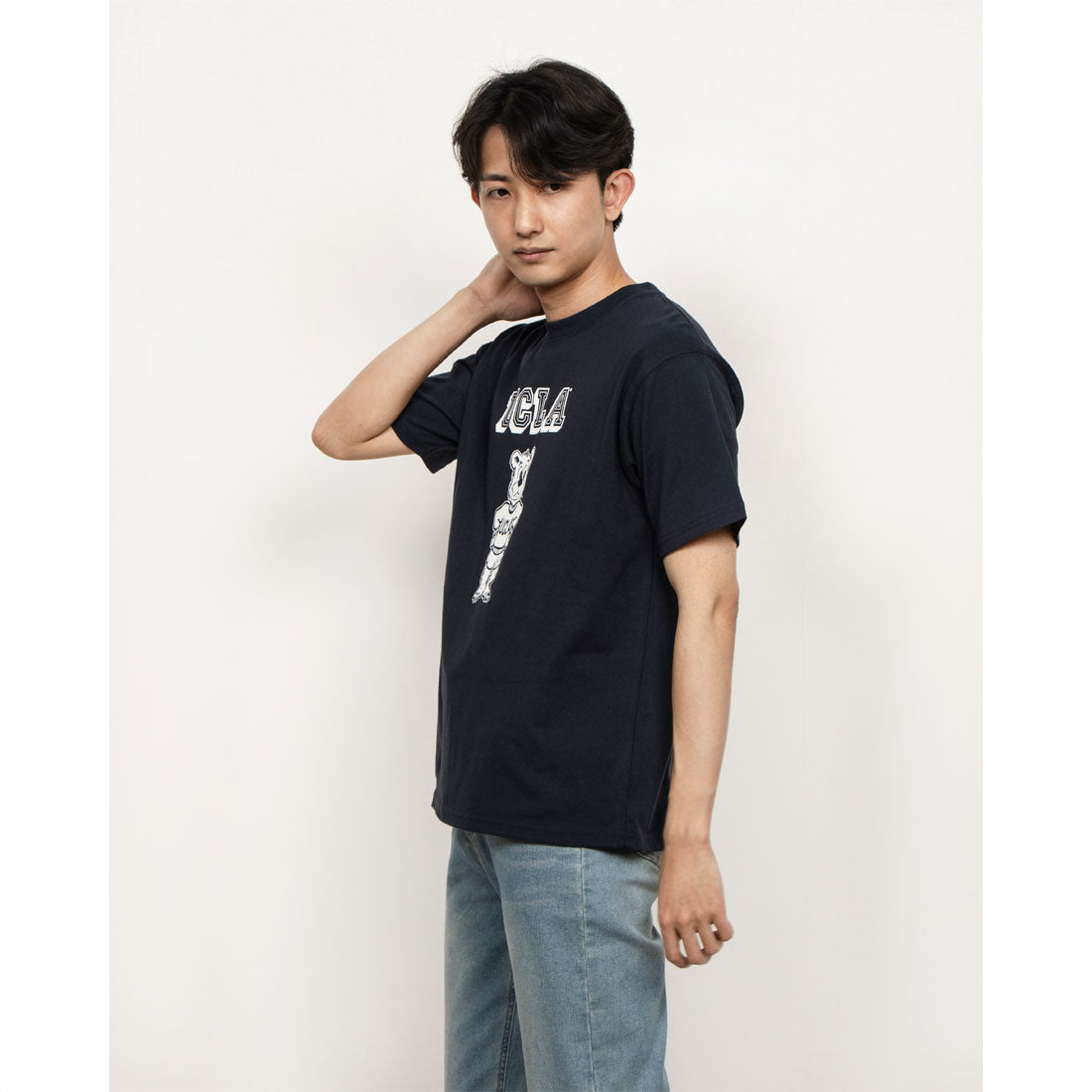 ジェーイーモーガン JEMORGAN UCLA  カレッジクルーネックTシャツ （ネイビー） ネイビー