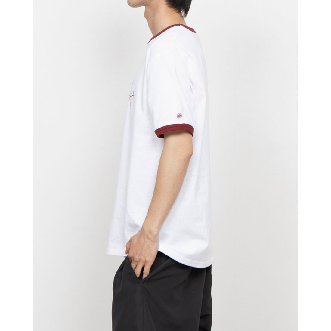 ジェーイーモーガン JEMORGAN Cornell University コーネル大学 カレッジリンガーネックTシャツ JEMORGANボディー （ワインリブ） ワインリブ