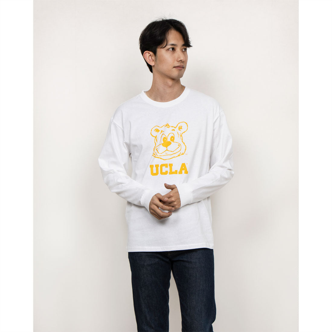 ジェーイーモーガン JEMORGAN UCLA  カレッジクルーネックロングスリーブTシャツ （ネイビー） ネイビー