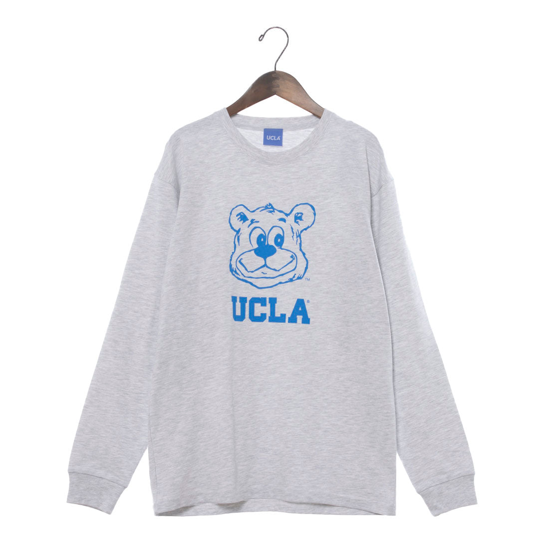 ジェーイーモーガン JEMORGAN UCLA  カレッジクルーネックロングスリーブTシャツ （杢グレー） 杢グレー