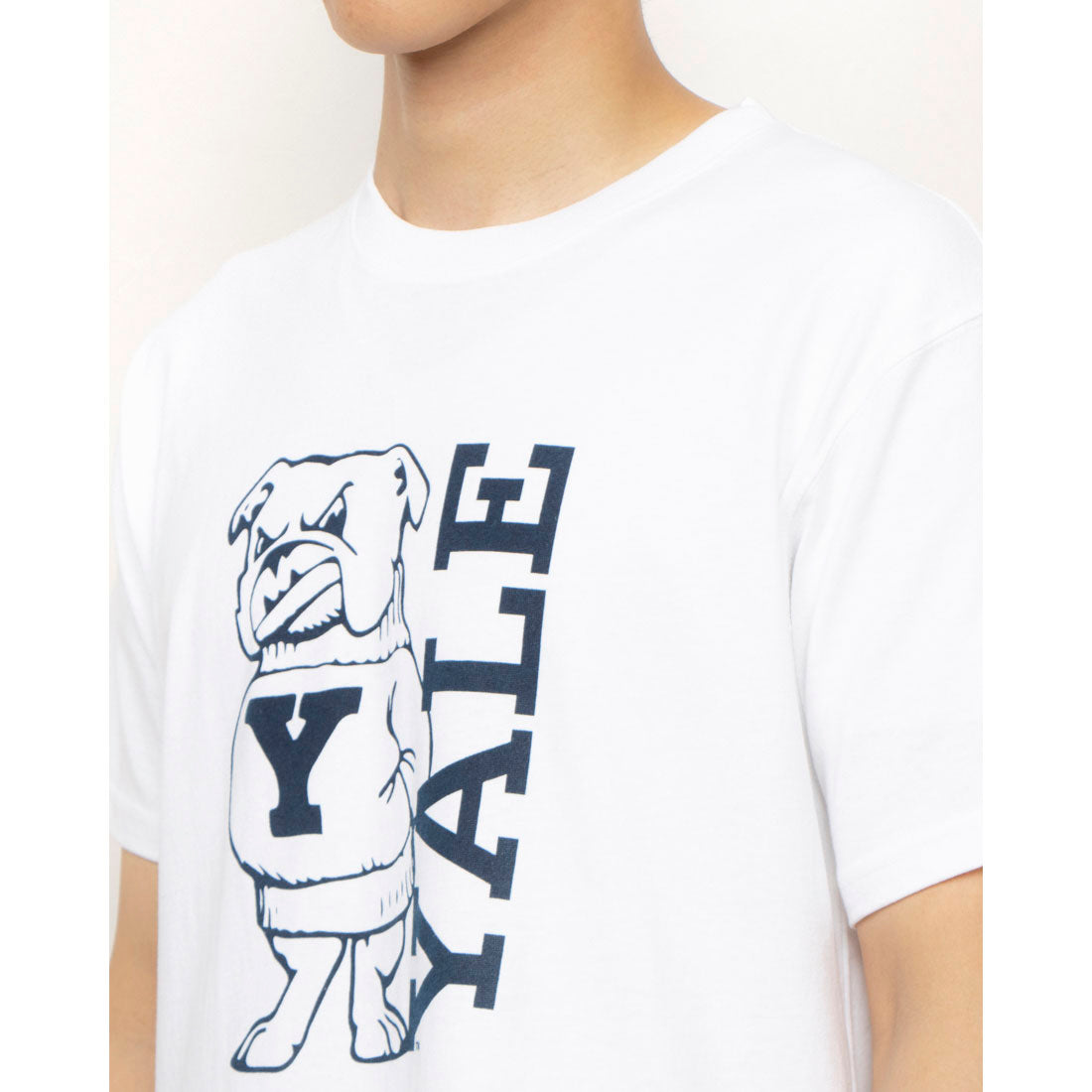 ジェーイーモーガン JEMORGAN Yale University イエール大学 カレッジクルーネックTシャツ JEMORGANボディー （ホワイト） ホワイト