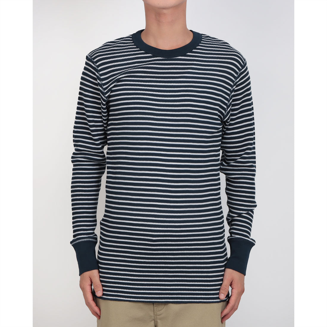 ジェーイーモーガン JEMORGAN JEMORGAN ジェイイーモーガン ワッフルロンT WAFFLE BORDER L/S TEE ワッフルボーダー長袖Tシャツ （ネイビー×ホワイト） ネイビー×ホワイト