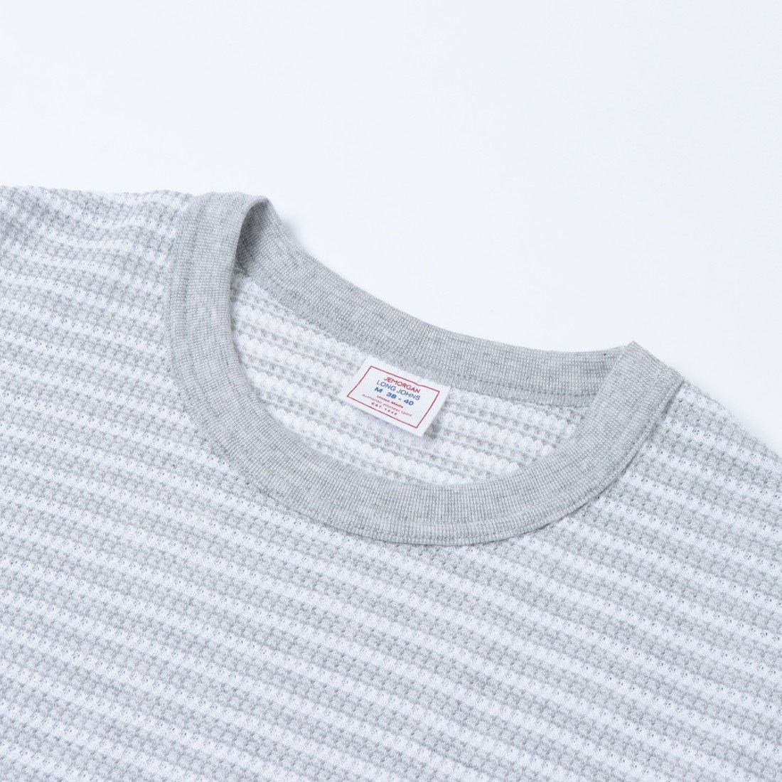 ジェーイーモーガン JEMORGAN JEMORGAN ジェイイーモーガン ワッフルロンT WAFFLE BORDER L/S TEE ワッフルボーダー長袖Tシャツ （ネイビー×ホワイト） ネイビー×ホワイト