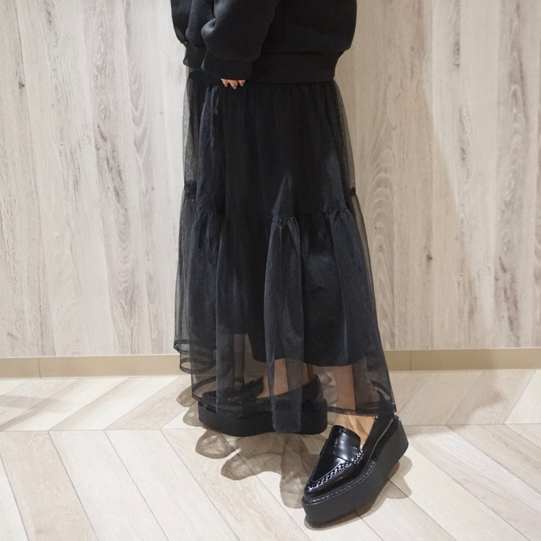ジェフリーキャンベル Jeffrey Campbell 厚底ローファー （ブラック） ブラック