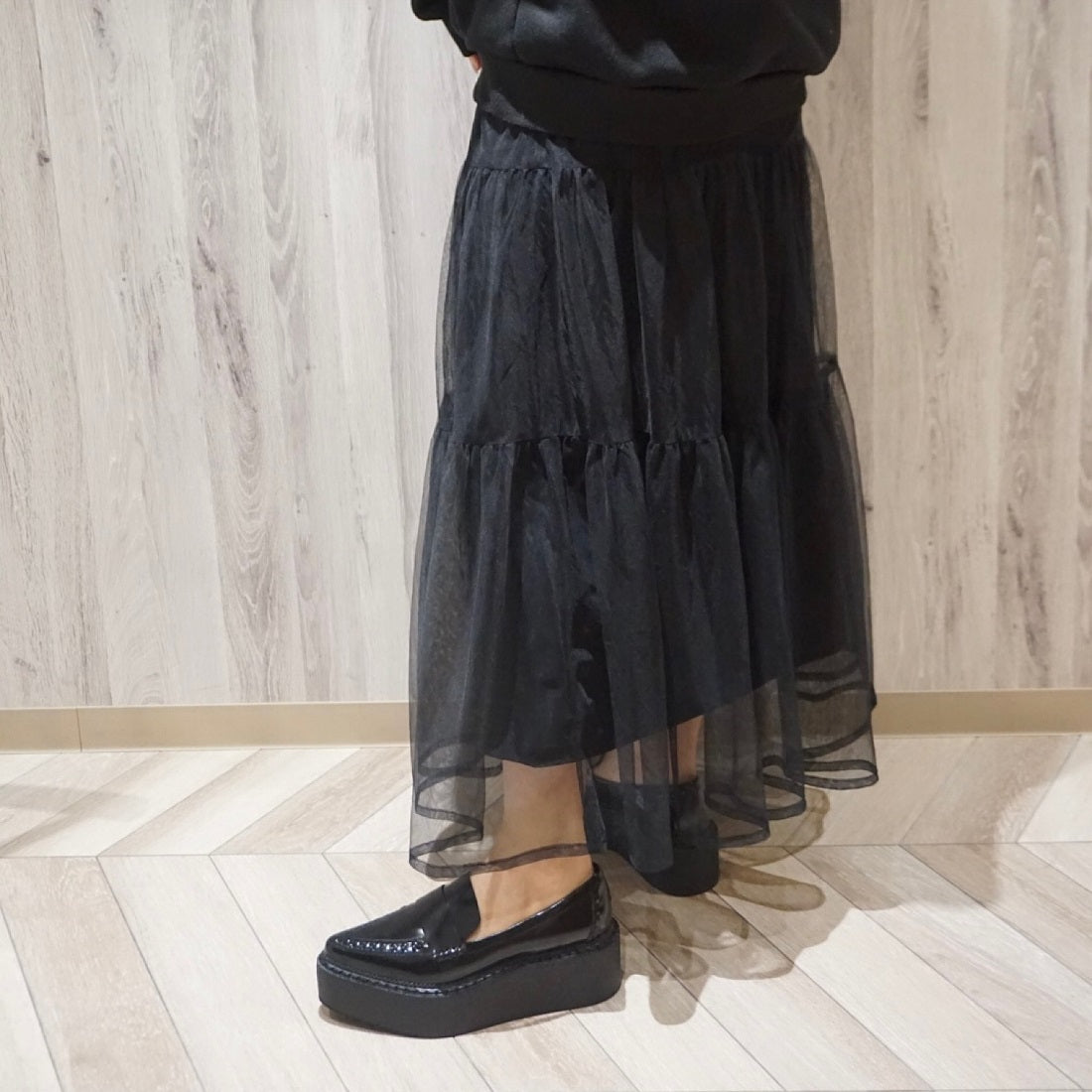 ジェフリーキャンベル Jeffrey Campbell 厚底ローファー （ブラック） ブラック