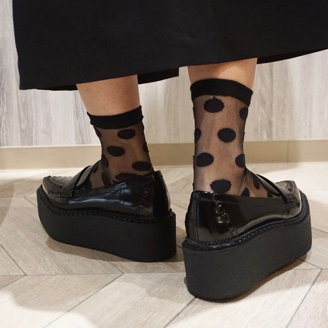 ジェフリーキャンベル Jeffrey Campbell 厚底ローファー （ブラック） ブラック