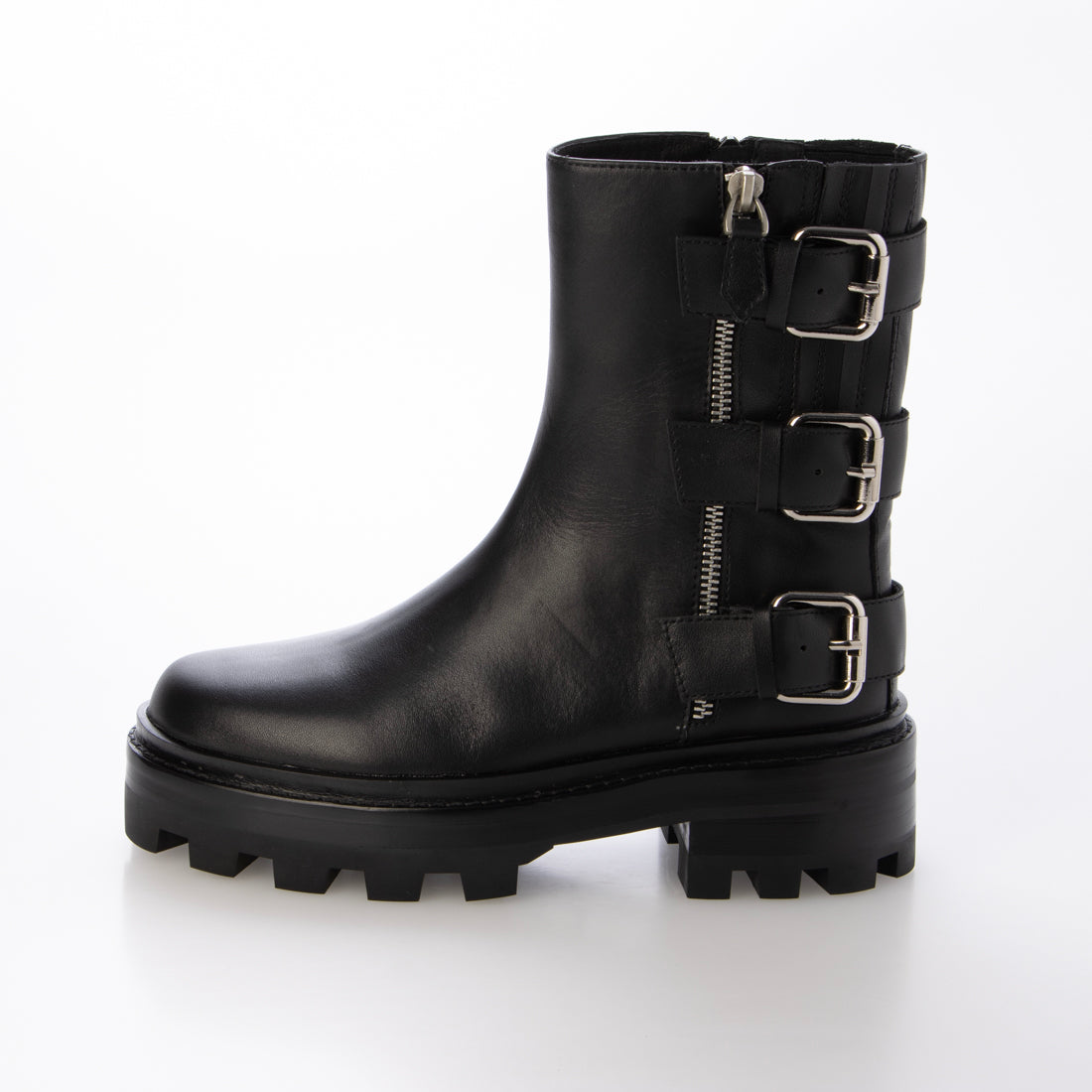 ジェフリーキャンベル Jeffrey Campbell 3連ベルトデザインブーツ （ブラック） ブラック