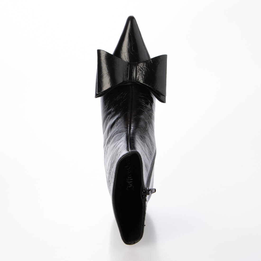 ジェフリーキャンベル Jeffrey Campbell ポインテッドトゥ リボンデザインブーツ （ブラック） ブラック