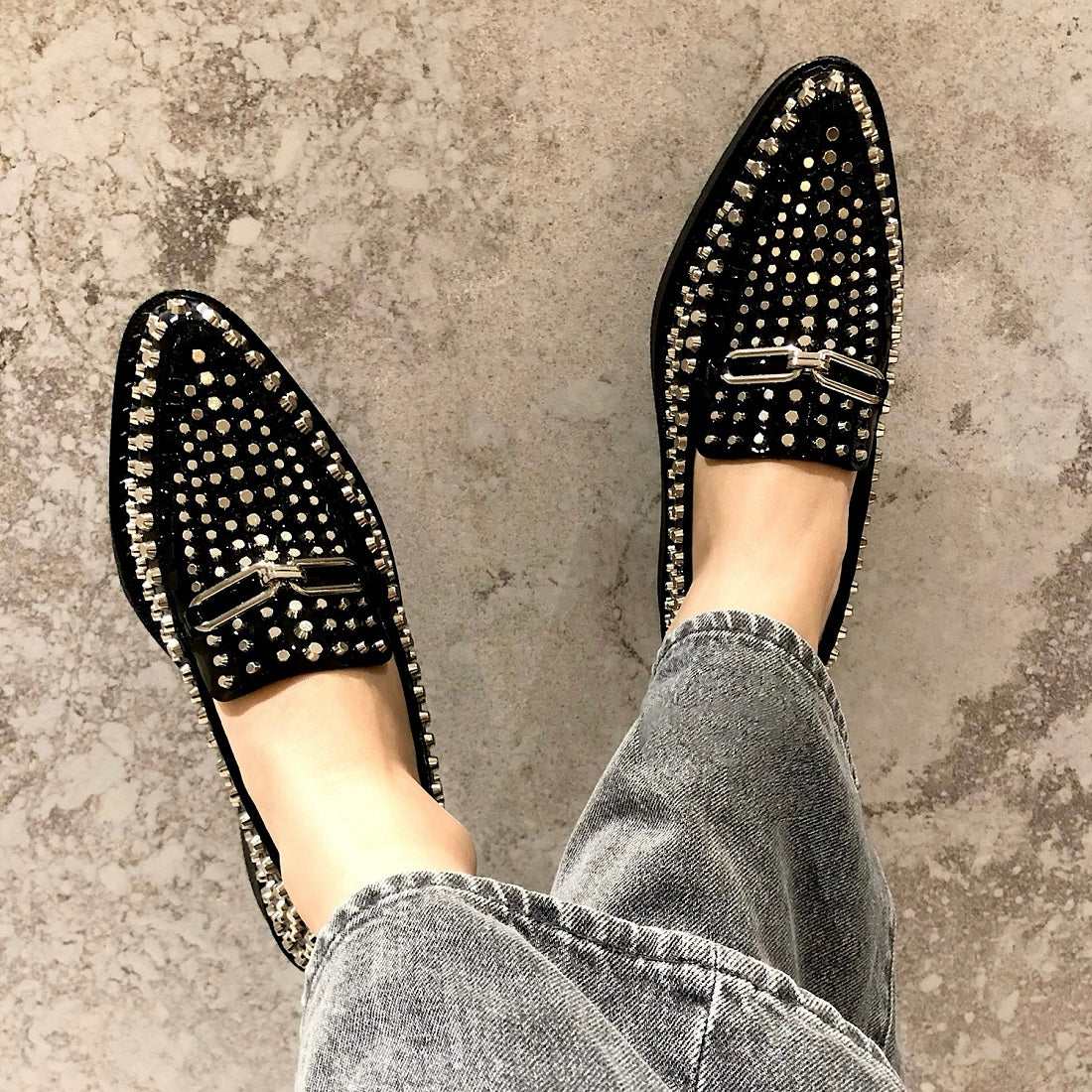 Jeffrey Campbell Studded Platform Loafer