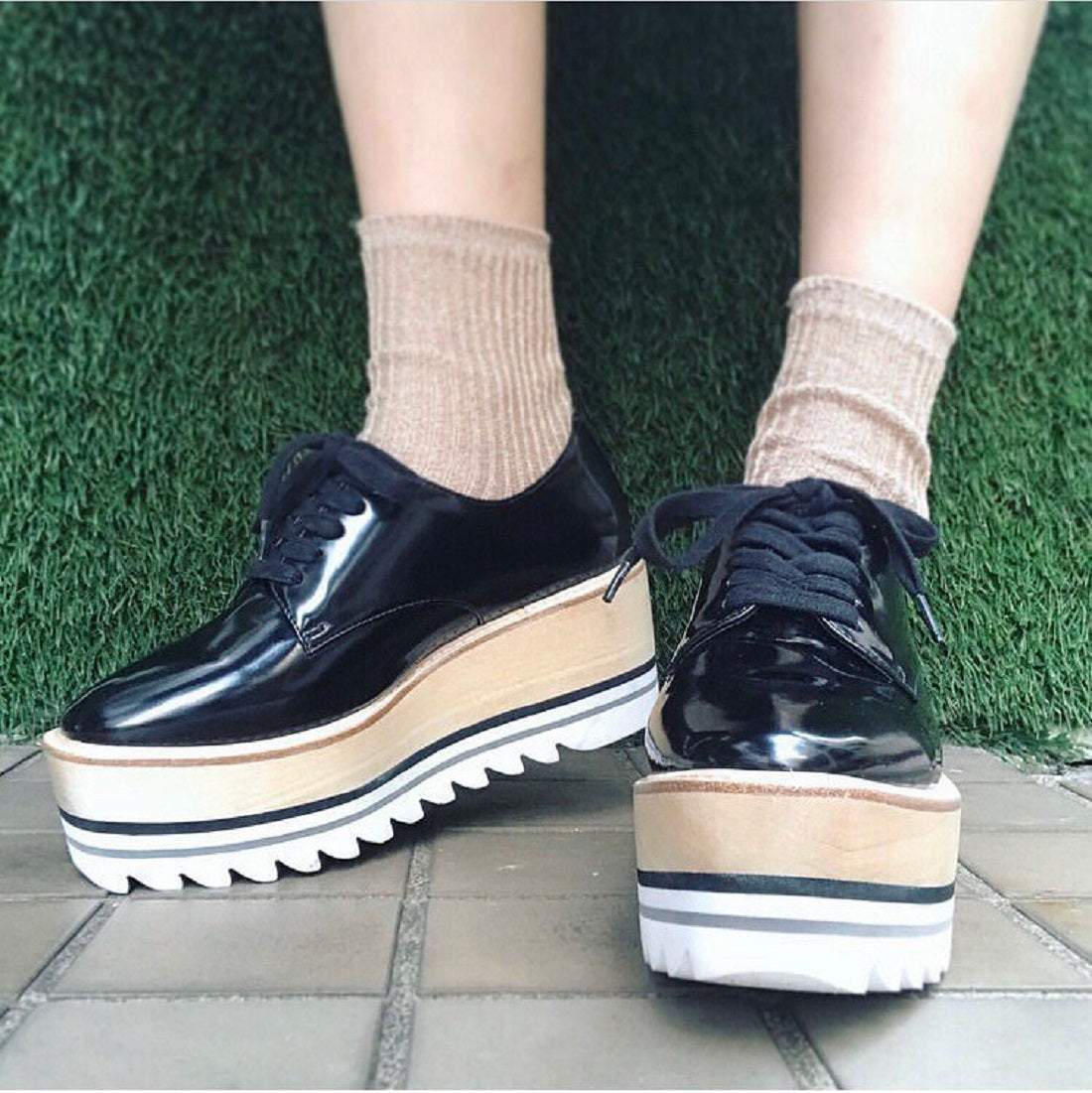 Jeffrey Campbell Shark sole platform sneakers