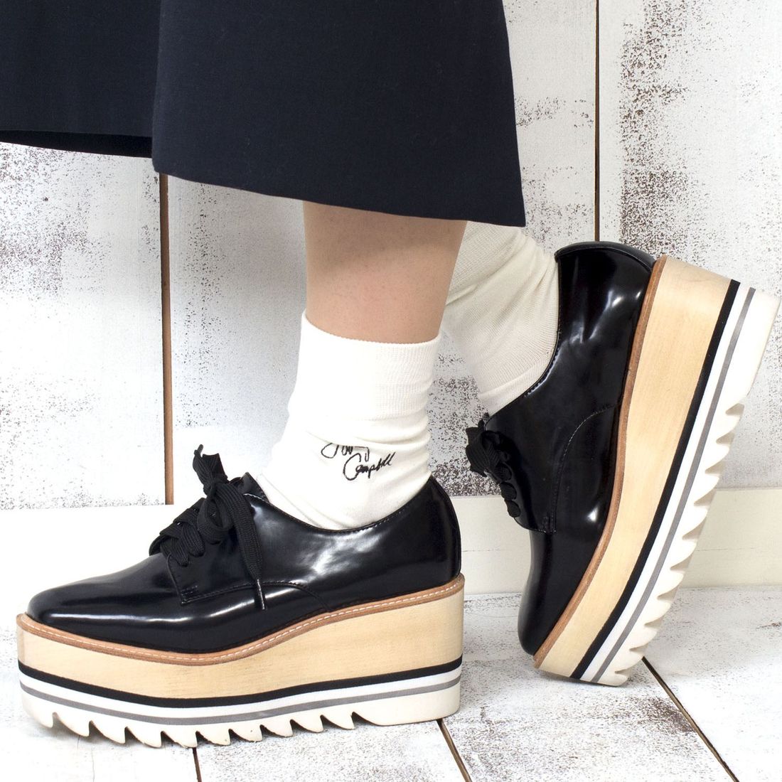 Jeffrey Campbell Shark sole platform sneakers