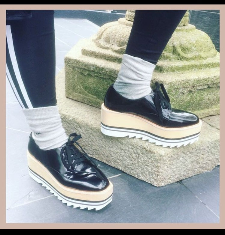 Jeffrey Campbell Shark sole platform sneakers