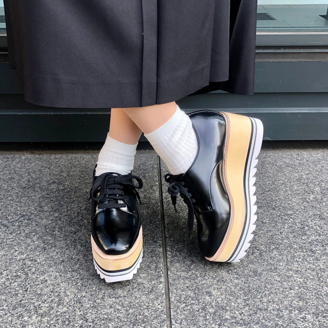 Jeffrey Campbell Shark sole platform sneakers