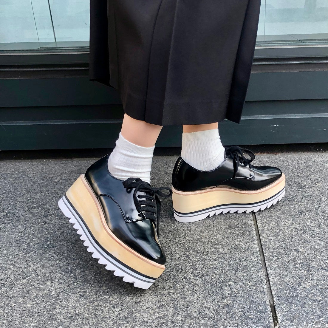 Jeffrey Campbell Shark sole platform sneakers