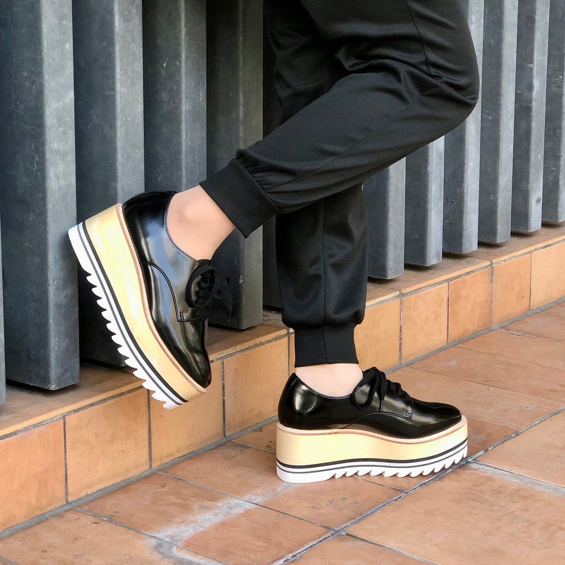 Jeffrey Campbell Shark sole platform sneakers - Main Image