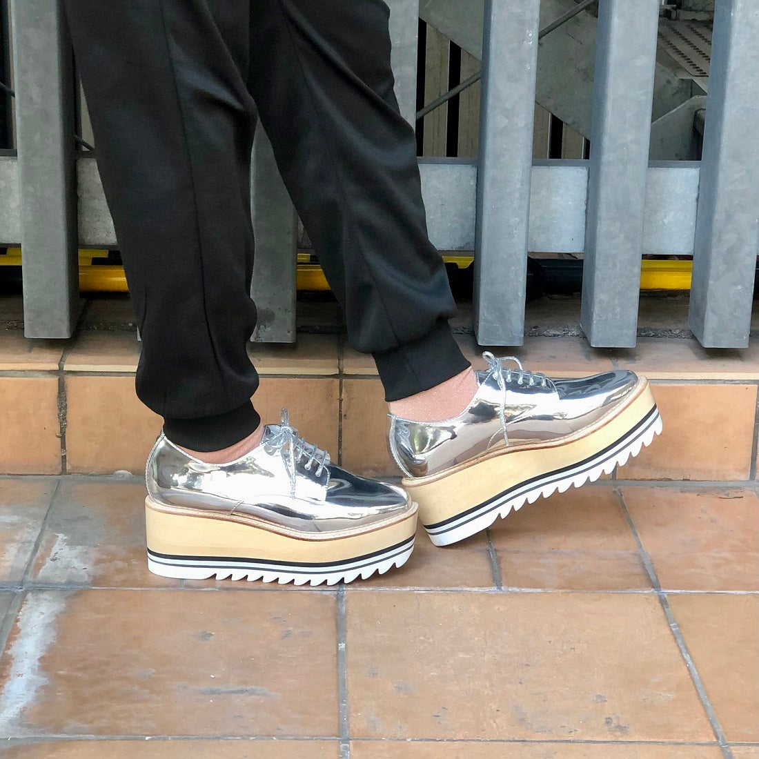 Jeffrey Campbell Shark sole platform sneakers