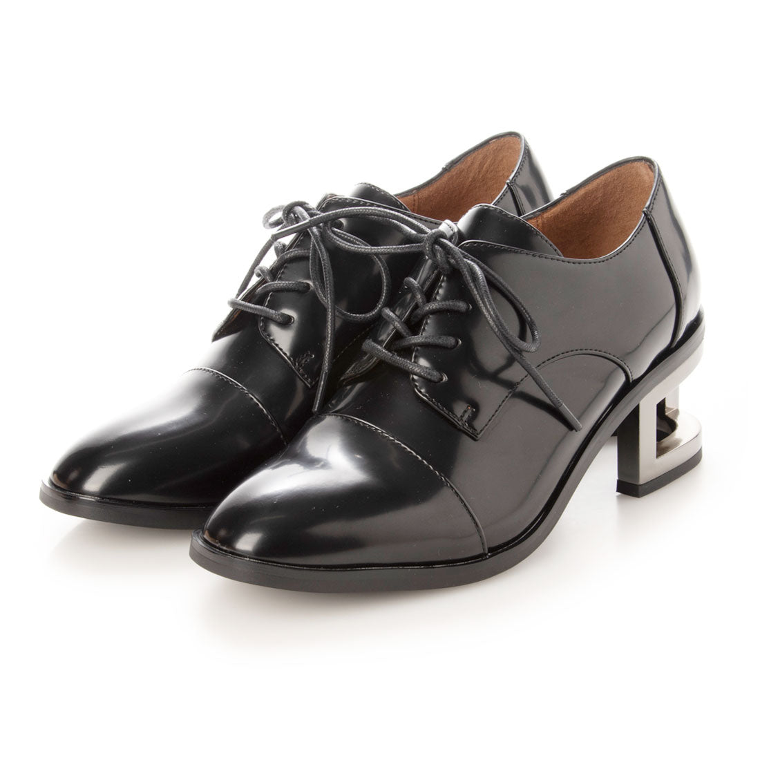 Jeffrey Campbell hoof heel lace-up shoes