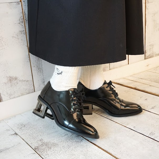 Jeffrey Campbell hoof heel lace-up shoes