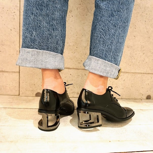 Jeffrey Campbell hoof heel lace-up shoes