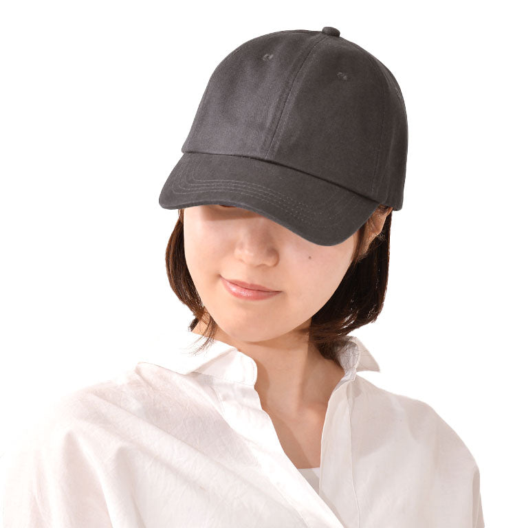 エクレボ exrevo キャップ レディース 深め uv 帽子 無地 おしゃれ uvカット メンズ キッズ 夏 シンプル コットン ベースボールキャップ 日よけ （チャコールグレー） チャコールグレー
