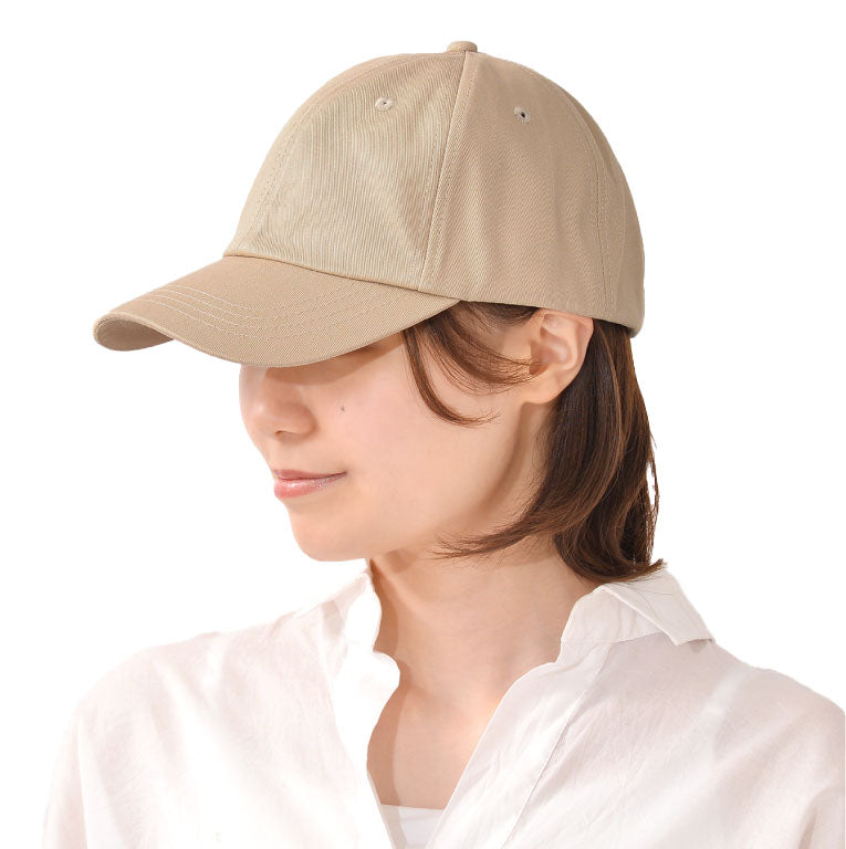 エクレボ exrevo キャップ レディース 深め uv 帽子 無地 おしゃれ uvカット メンズ キッズ 夏 シンプル コットン ベースボールキャップ 日よけ （ライトベージュ） ライトベージュ
