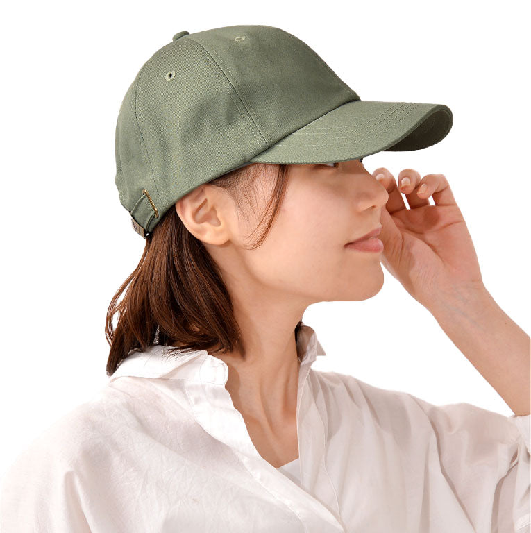 エクレボ exrevo キャップ レディース 深め uv 帽子 無地 おしゃれ uvカット メンズ キッズ 夏 シンプル コットン ベースボールキャップ 日よけ （スモーキーグリーン） スモーキーグリーン