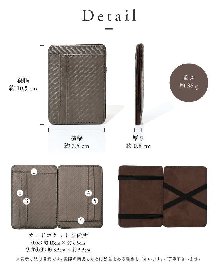 エクレボ exrevo 財布 メンズ 二つ折り マジックウォレット マネークリップ コンパクト （ブラック） ブラック