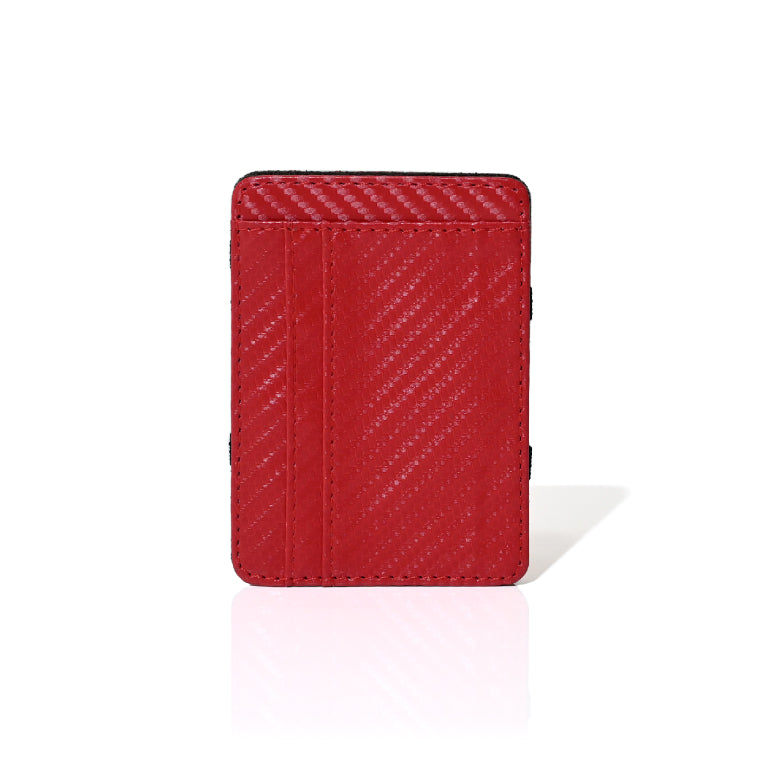 エクレボ exrevo 財布 メンズ 二つ折り マジックウォレット マネークリップ コンパクト （レッド） レッド
