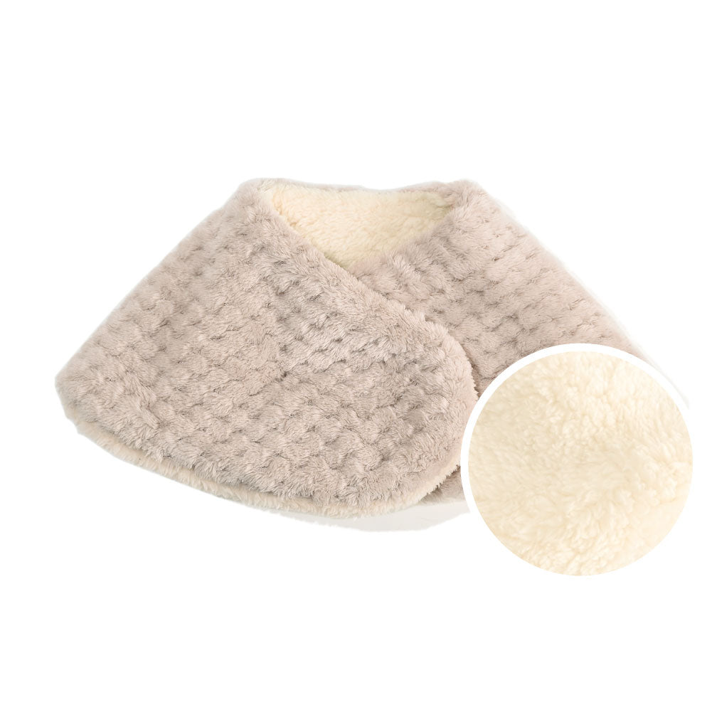 エクレボ exrevo 睡眠圍巾 雙面圍巾 披肩 暖活 用品 毛皮 保濕 圍脖 女士 兒童 祛寒 羊羔毛 假毛 秋冬