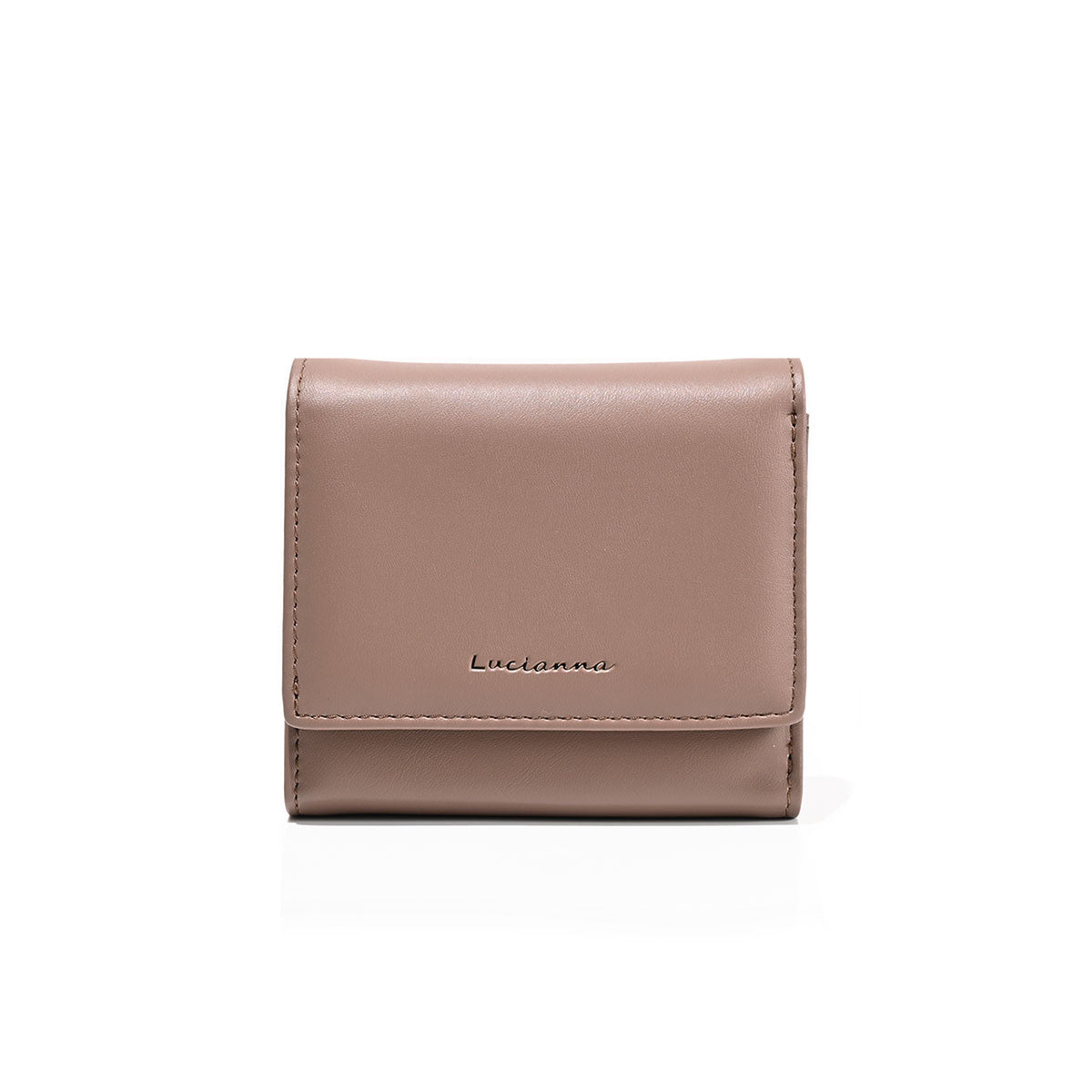 "Ecrevo exrevo Wallet Ladies Compact Mini Wallet Cute Three-Fold Wallet Small Wallet Card Storage Coin Purse Two-Fold Wallet Budget silver gold Slim Ultra-Small Wallet"