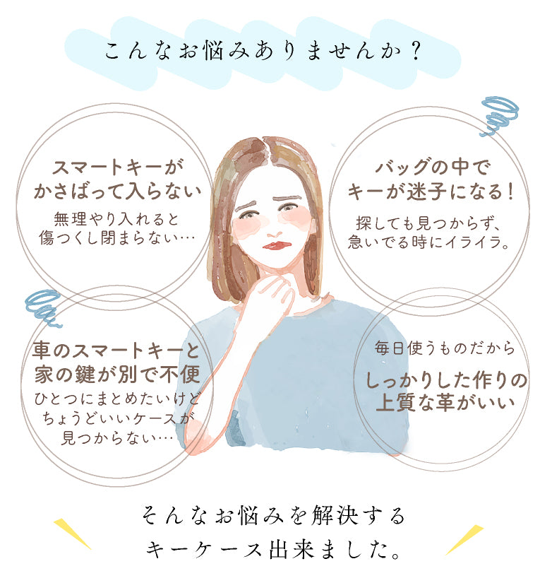 エクレボ exrevo スマートキーケース 2個収納 窓付き 本革 レディース キーケース クリア窓付き （トープ） トープ