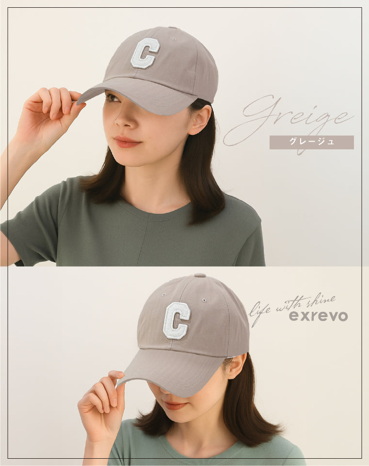 エクレボ exrevo キャップ メンズ 大きいサイズ 深め レディース 春夏 韓国製 ロゴ （ブラック） ブラック