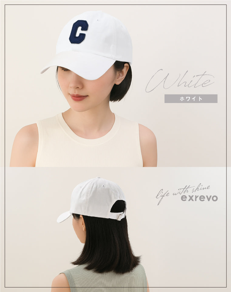 エクレボ exrevo キャップ メンズ 大きいサイズ 深め レディース 春夏 韓国製 ロゴ （ブラック） ブラック