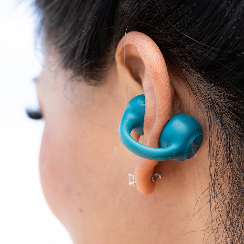 ジェイラブ JLab Flex Open Earbuds イヤーカフ イヤホン オープンイヤー ランニング スポーツ 防水 Bluetooth 落ちにくい イヤカフイヤホン ランニングイヤホン 片耳 長時間【返品不可商品】 （Teal） Teal
