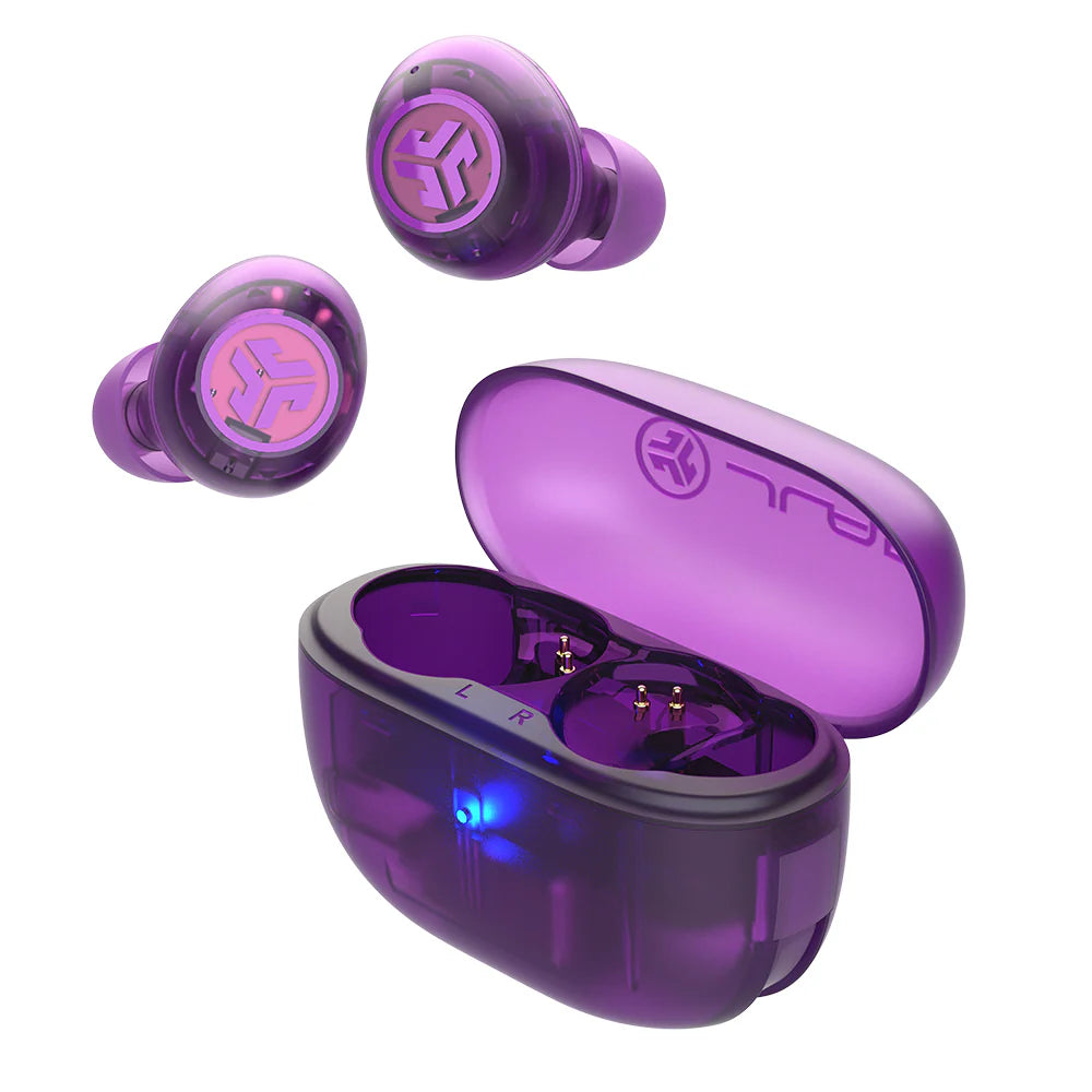 ジェイラブ JLab Go Pop ANC ワイヤレスイヤホン コンパクト ノイズキャンセリング イヤホン Bluetooth Bluetoothイヤフォン iPhone 防水 小さいイヤホン マイク付き 防水【返品不可商品】 （Clear Violet） Clear Violet