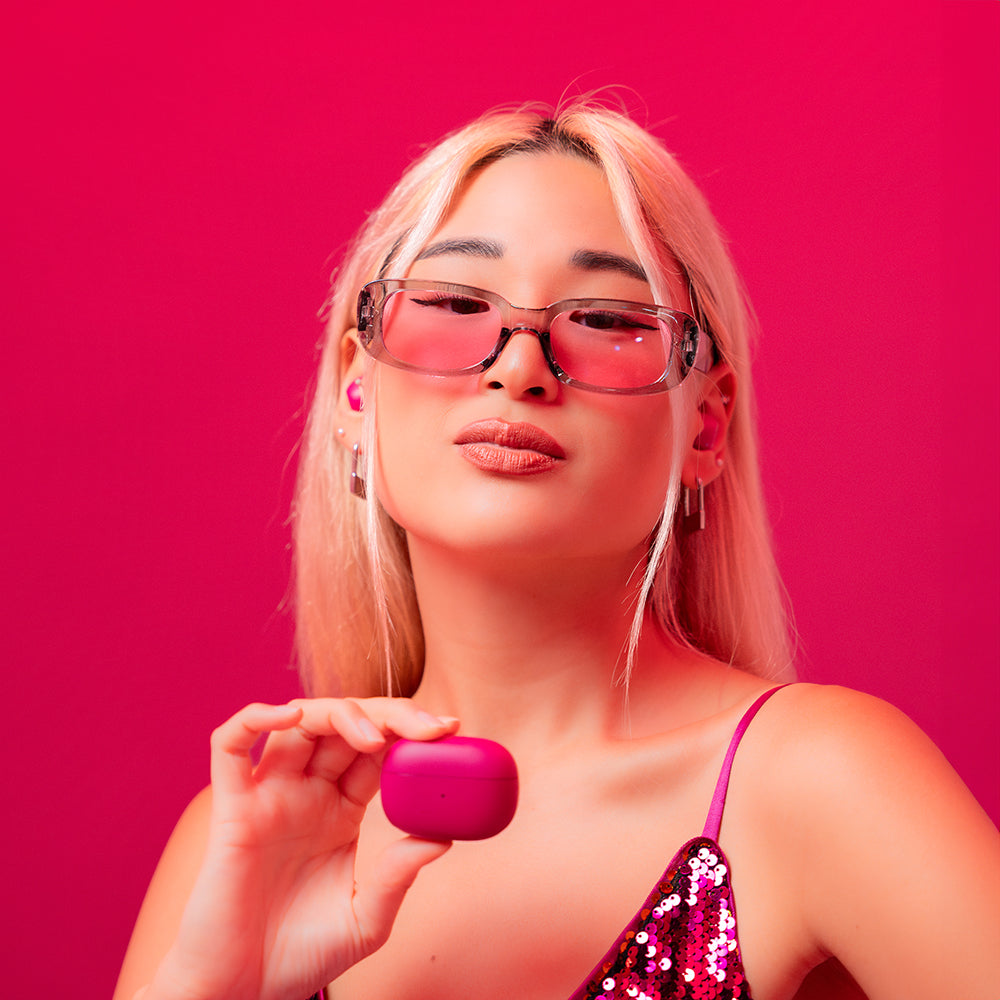 ジェイラブ JLab Go Pop ANC ワイヤレスイヤホン コンパクト ノイズキャンセリング イヤホン Bluetooth Bluetoothイヤフォン iPhone 防水 小さいイヤホン マイク付き 防水【返品不可商品】 （Fuscia） Fuscia