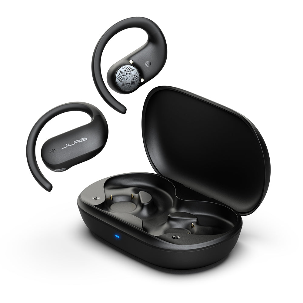 ジェイラブ JLab JBuds Open Sport オープンイヤー イヤホン ランニング  Bluetooth スポーツ ワイヤレスイヤホン 外音取り込み  耳掛け スポーツイヤホン 防水 ジム 通勤 通学【返品不可商品】 （Black） Black