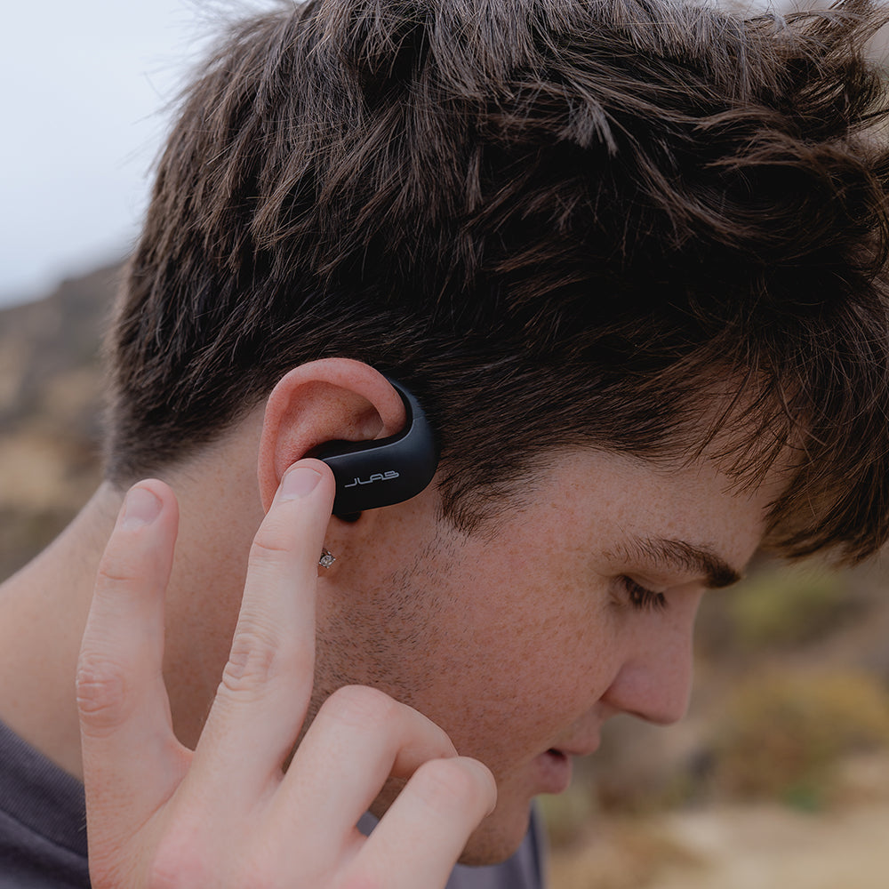ジェイラブ JLab JBuds Open Sport オープンイヤー イヤホン ランニング  Bluetooth スポーツ ワイヤレスイヤホン 外音取り込み  耳掛け スポーツイヤホン 防水 ジム 通勤 通学【返品不可商品】 （Black） Black