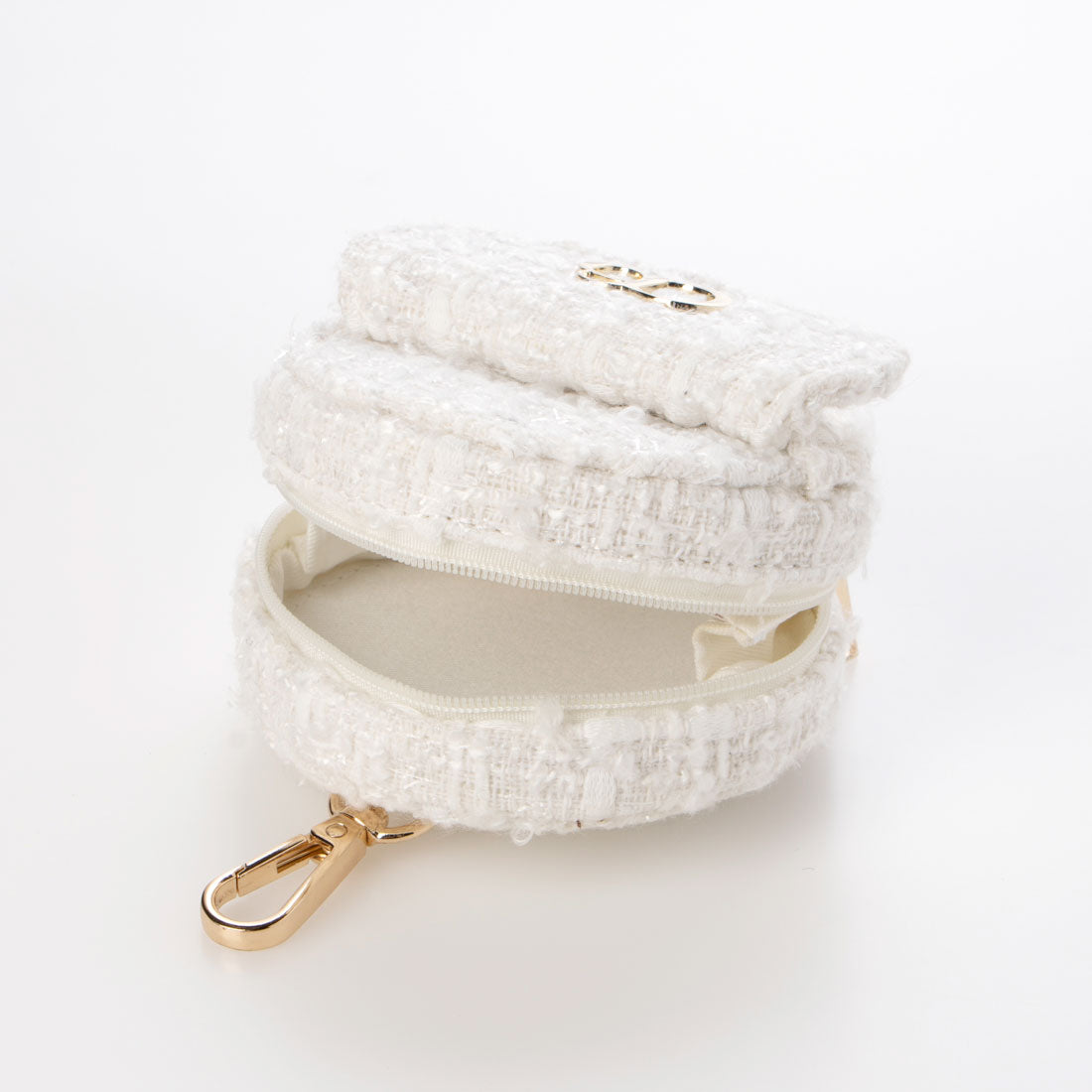 ココエアリー coco airy emblem tweed porch （WHITE） WHITE