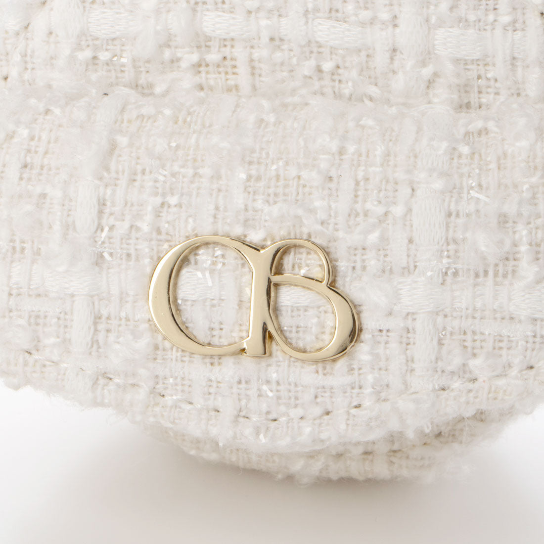 ココエアリー coco airy emblem tweed porch （WHITE） WHITE