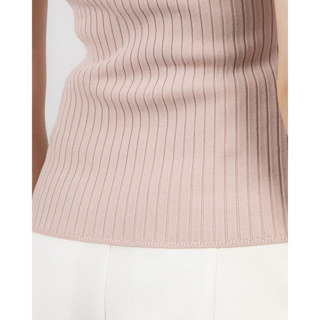 ココエアリー coco airy line collar knit tops （PINK） PINK