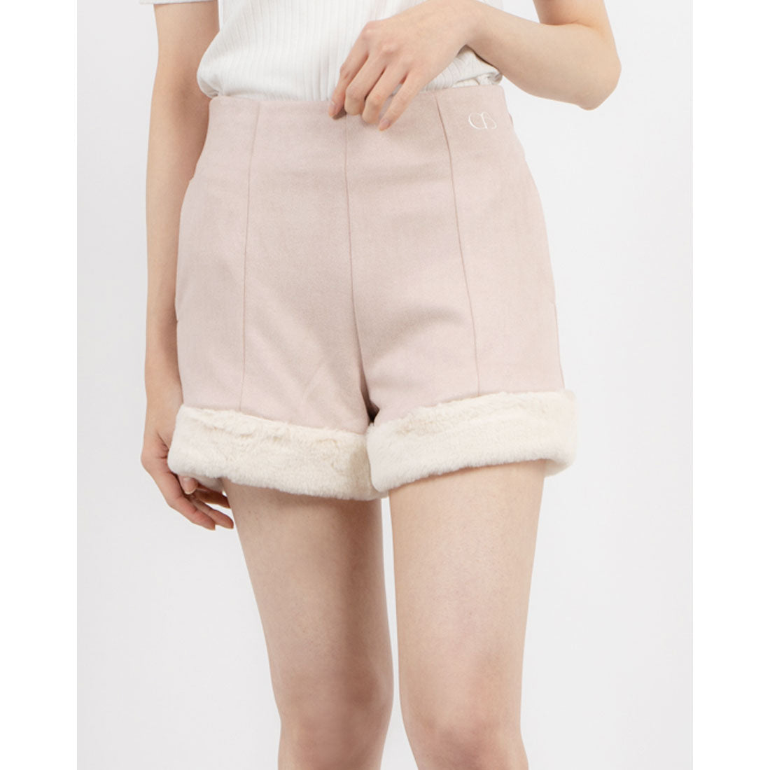 ココエアリー coco airy fur suede short pants （PINK） PINK