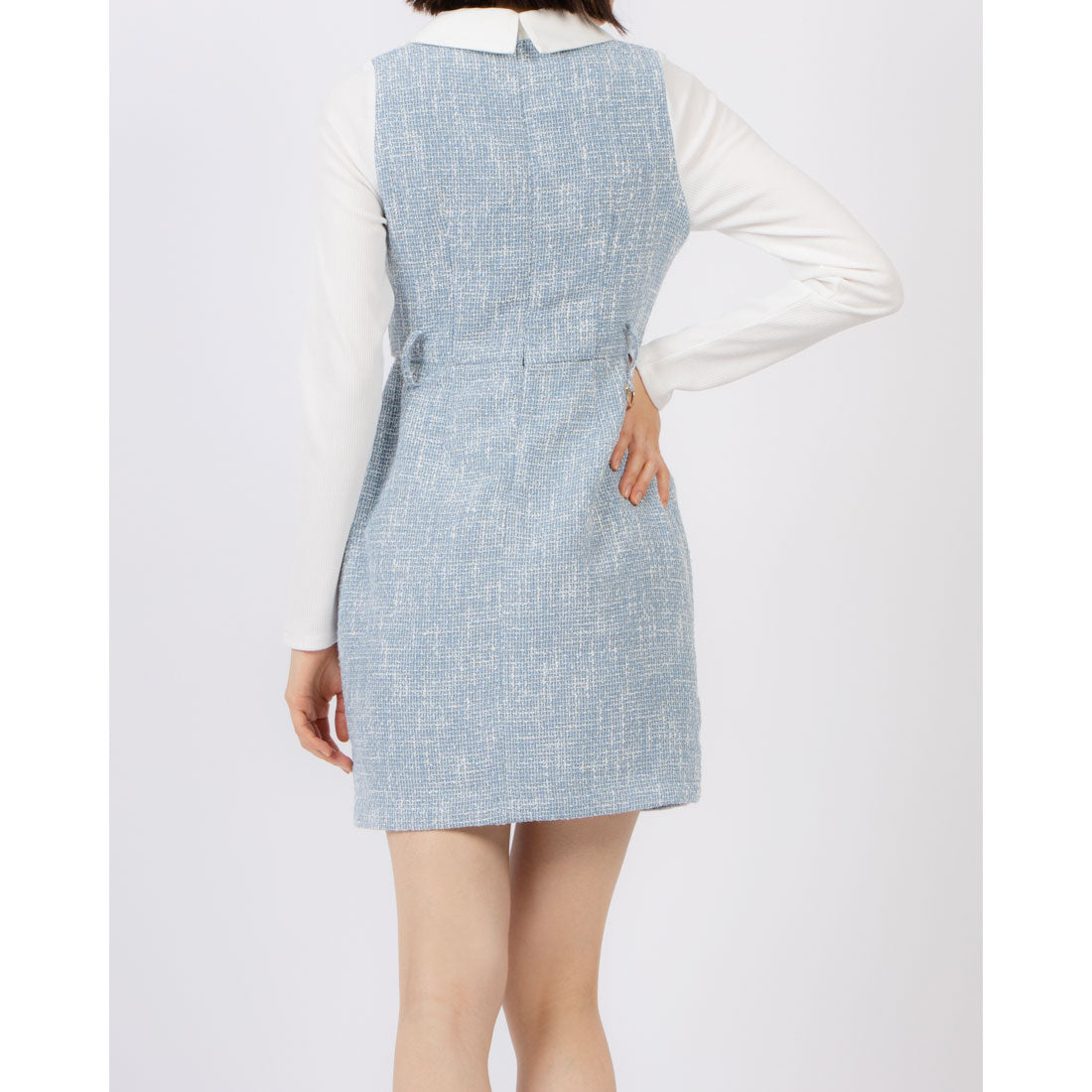 ココエアリー coco airy tweed onepiece （L.BLUE） L.BLUE