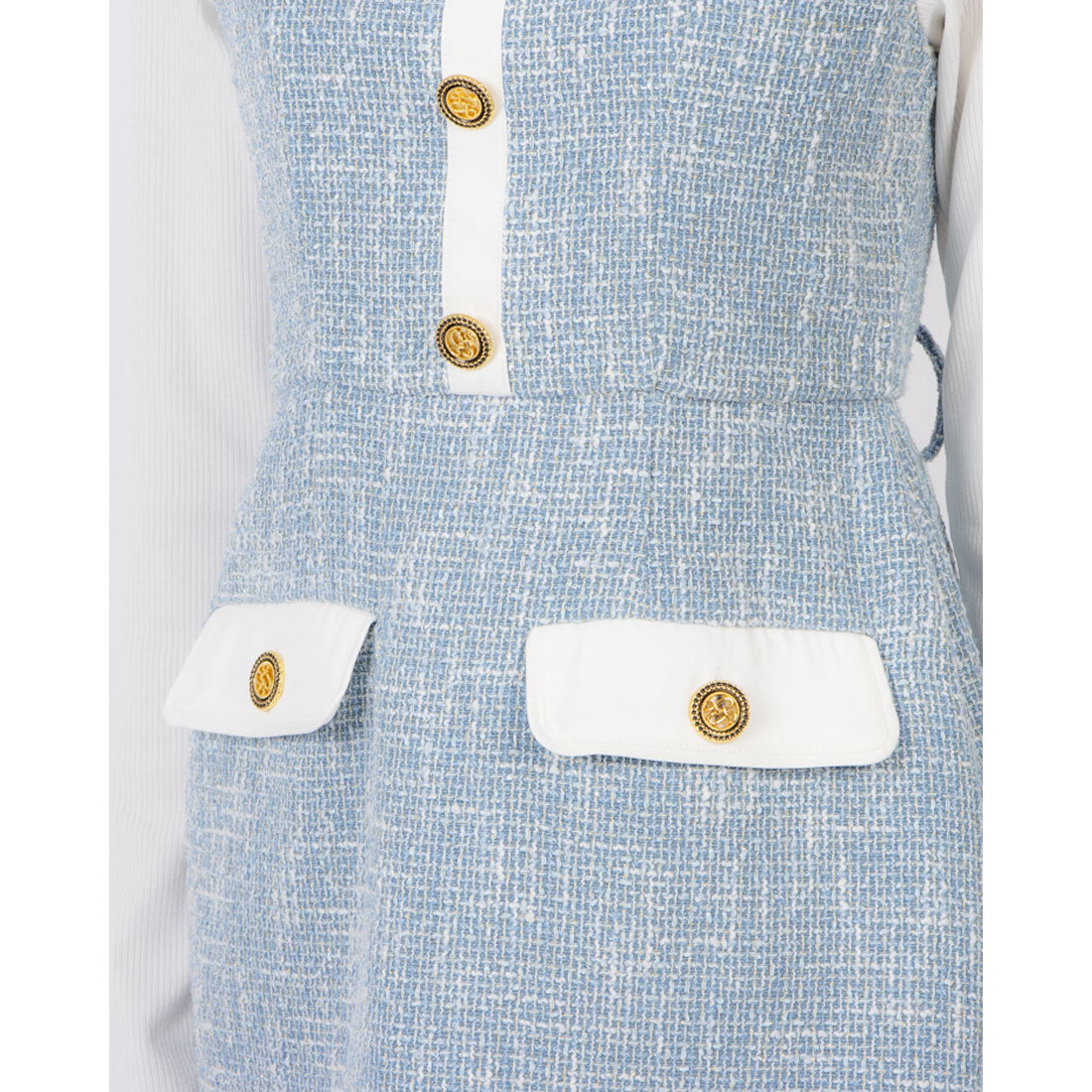 ココエアリー coco airy tweed onepiece （L.BLUE） L.BLUE