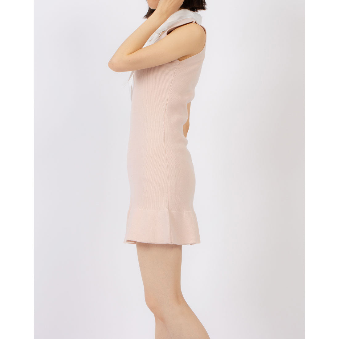ココエアリー coco airy satin scarf knit oneーpiece （PINK） PINK
