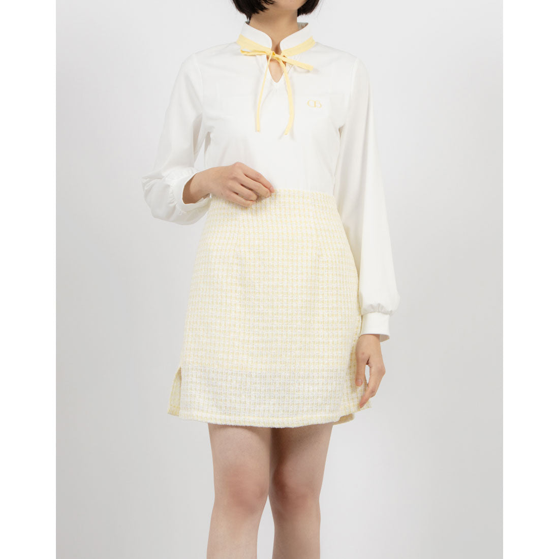ココエアリー coco airy 2way ribbon onepiece （YELLOW） YELLOW