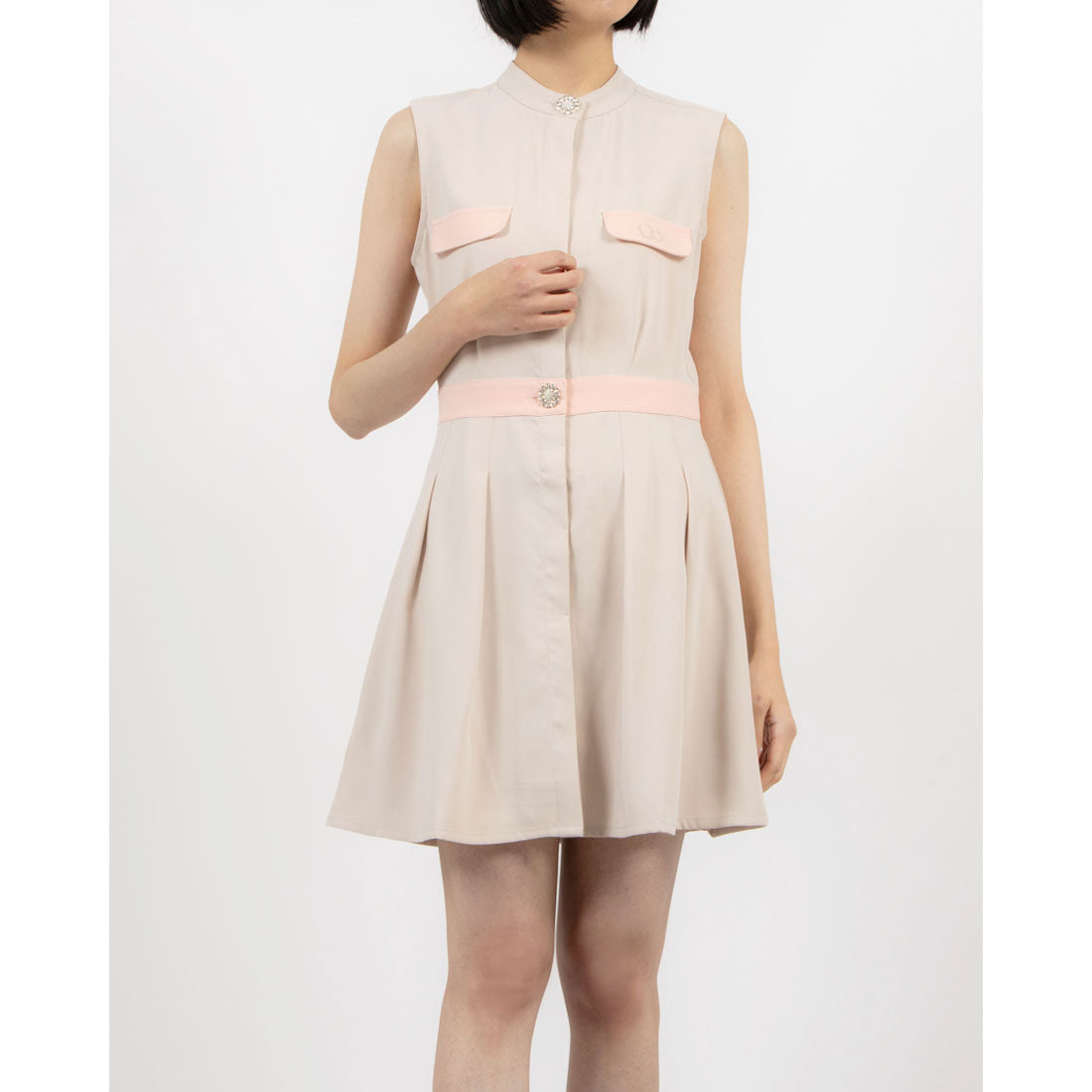 ココエアリー coco airy 2way bijou button oneーpiece （PINK） PINK
