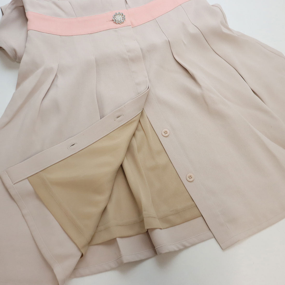 ココエアリー coco airy 2way bijou button oneーpiece （PINK） PINK
