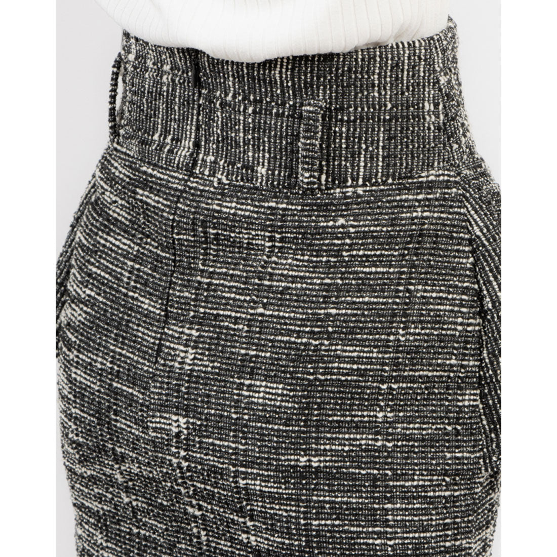 ココエアリー coco airy tweed peplum skirt （BLACK） BLACK