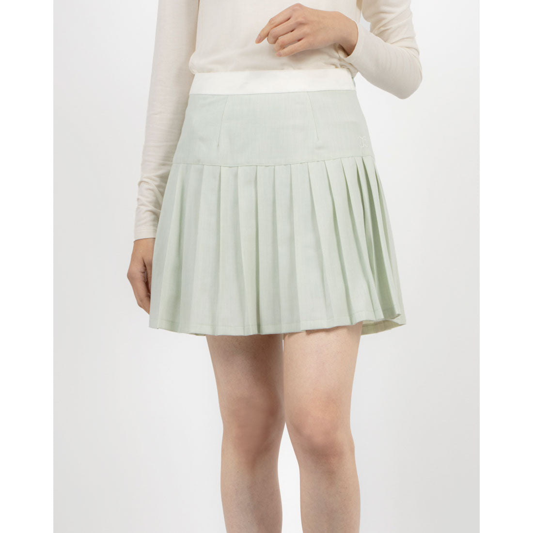 ココエアリー coco airy ribbon pleated skirt （MINT） MINT